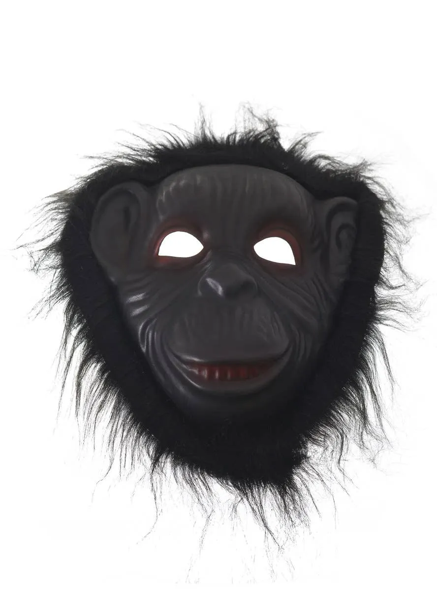 Hairy Chimpanzee Full Face Novelty Costume Mask