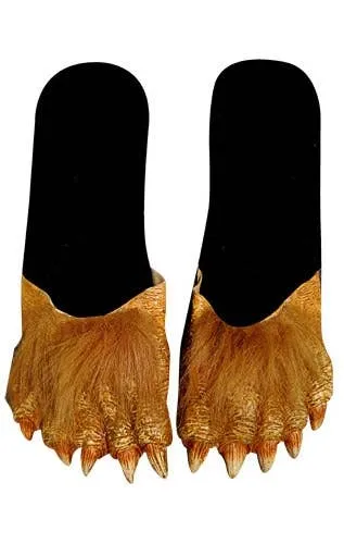 Hairy Werewolf Feet Costume Shoes
