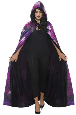Halloween Reversible Deluxe Galaxy Ouija Costume Cape
