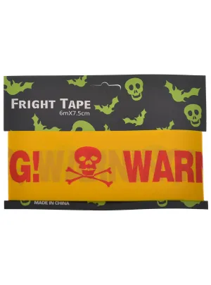 Halloween Yellow and Red Warning Fright Tape