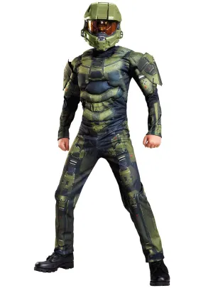 Halo Master Chief Boys Classic Muscle Chest Costume