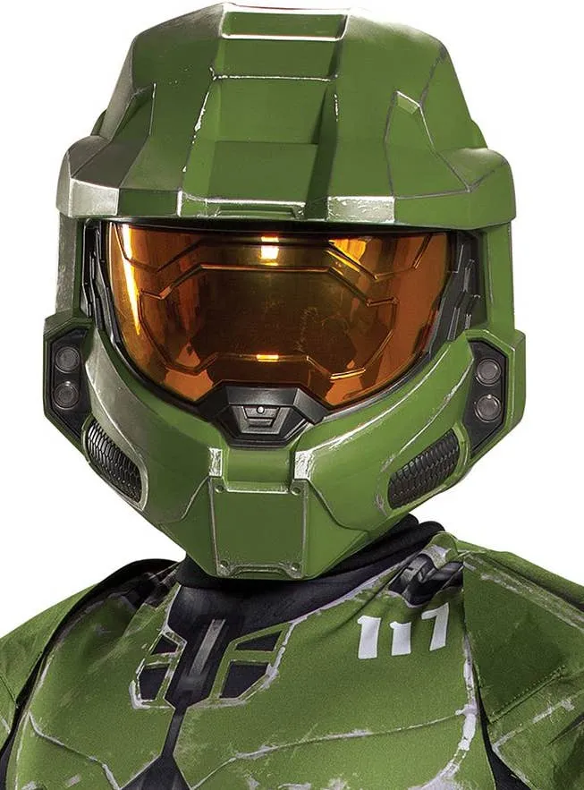 Halo Master Chief Infinite Boys Half Head Costume Helmet