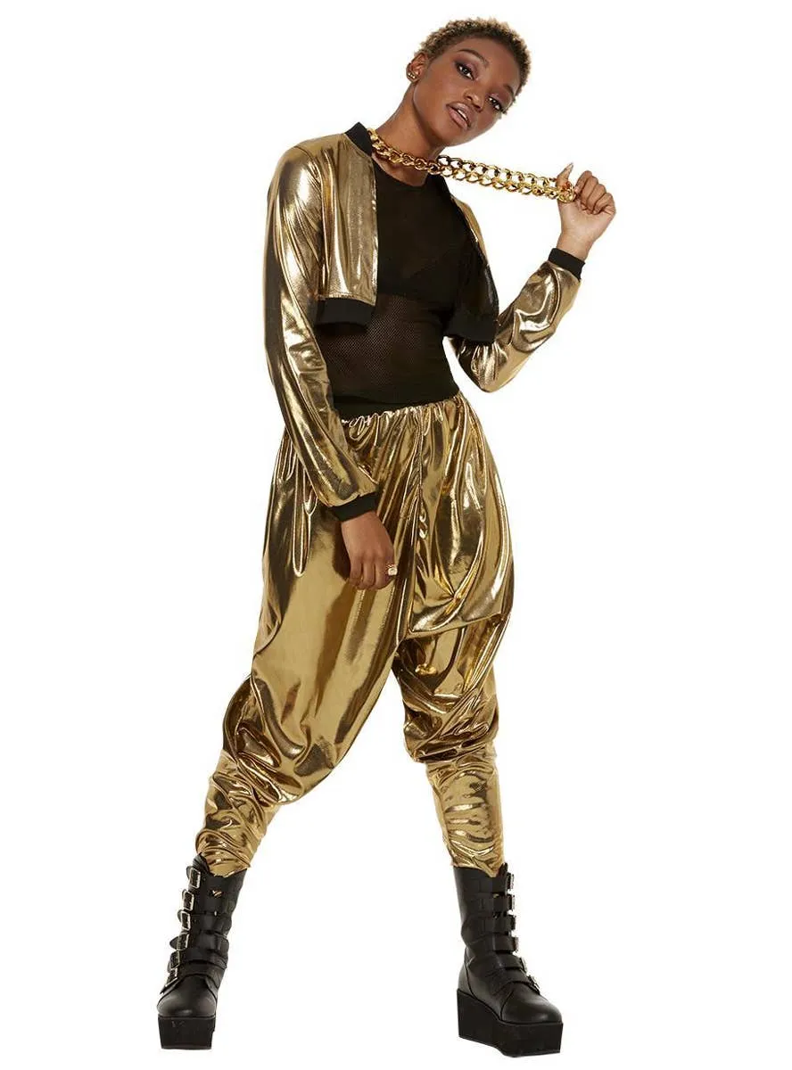 Hammer Time Gold MC Hammer Womens 90s Costume