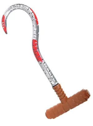 Hand Held Blood Splattered Meat Hook Costume Weapon