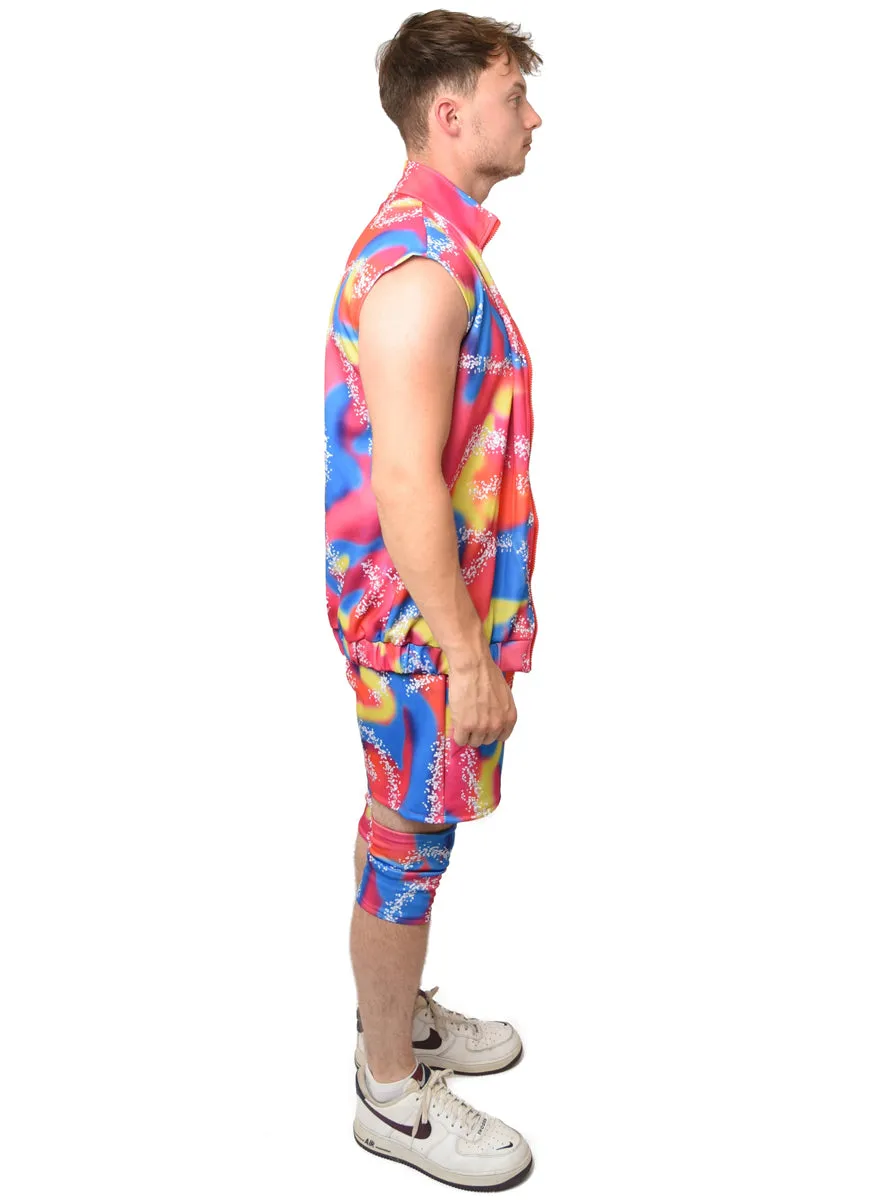 Handsome Roller Blader Doll Mens 1980s Costume