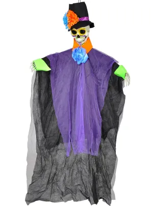 Hanging 125cm Day of the Dead Skeleton Decoration