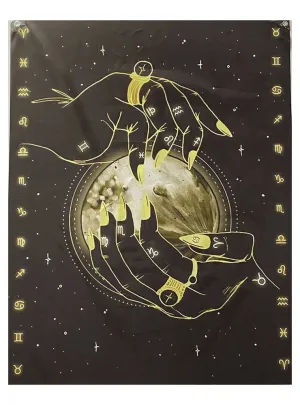 Hanging 81x100cm Astrology Hands Curtain Halloween Decoration
