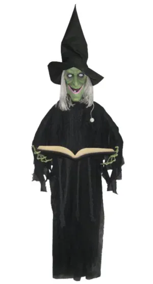Hanging Animated Wicked Witch Halloween Decoration