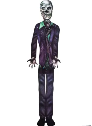 Hanging Cut Out Zombie Gentleman Halloween Decoration