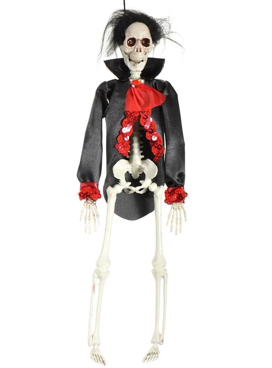 Hanging Elegant Skeleton Man 41cm Halloween Decoration