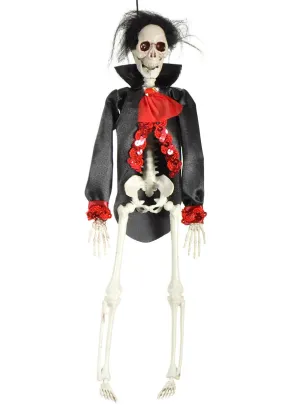 Hanging Elegant Skeleton Man 41cm Halloween Decoration