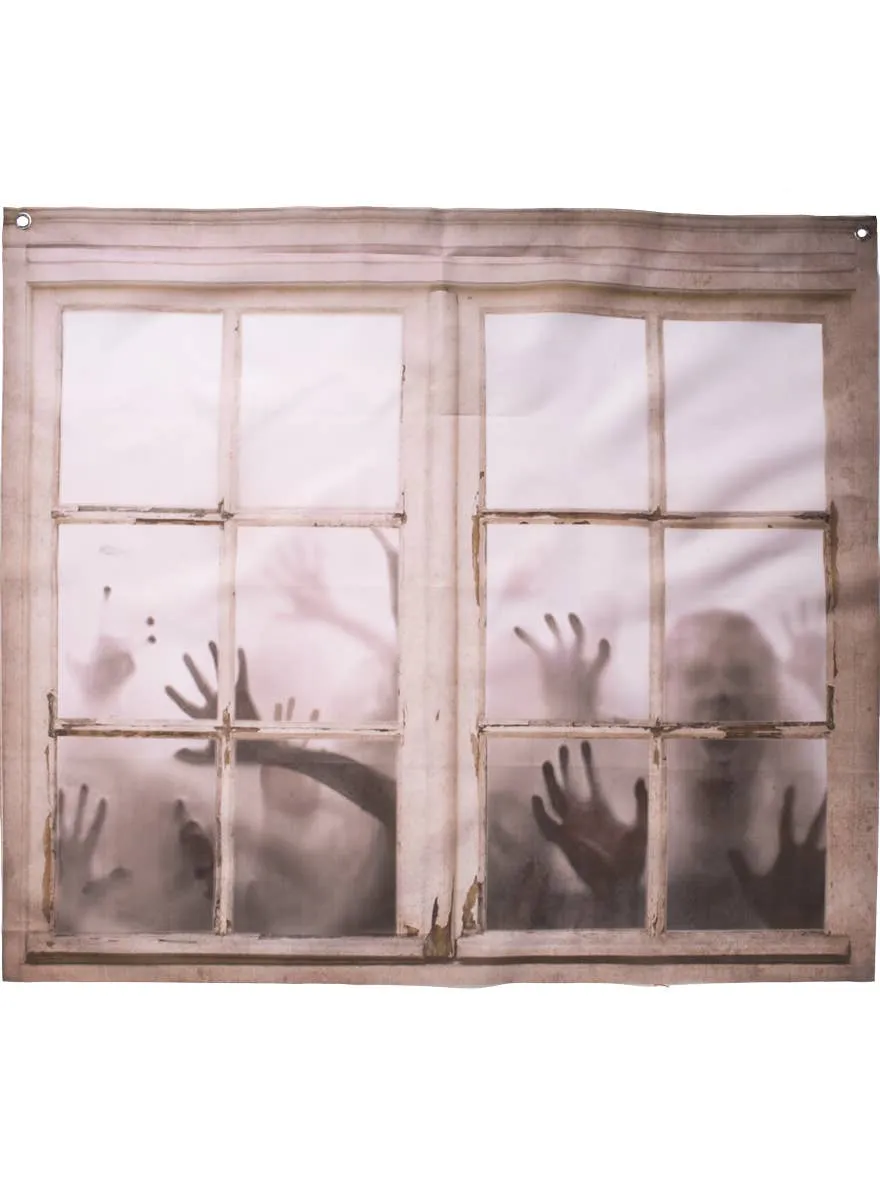 Hanging Haunted House Zombie Window Halloween Decoration