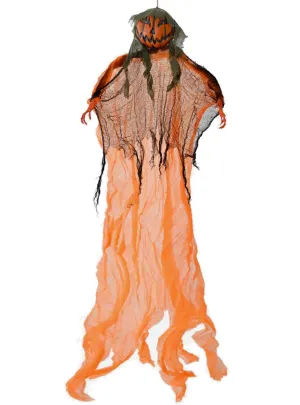 Hanging Orange Pumpkin Head Halloween Decoration