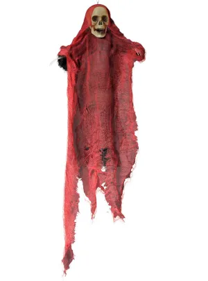Hanging Red Skeleton 40cm Halloween Decoration
