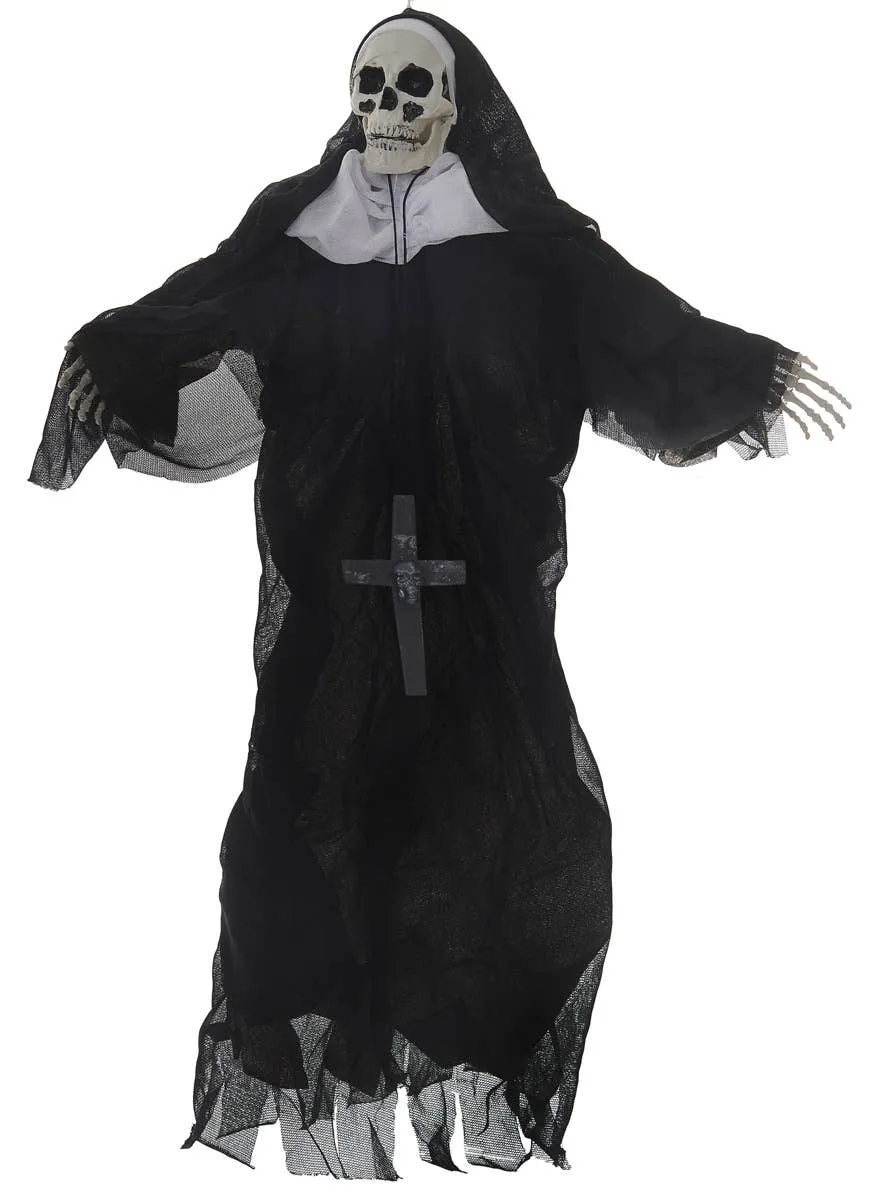 Hanging Skeleton Nun Halloween Decoration
