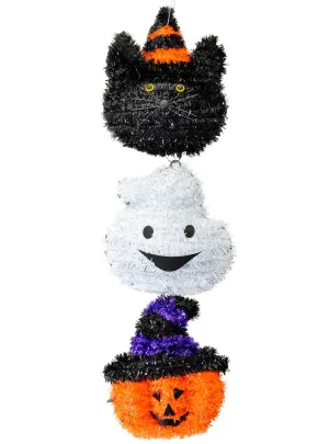 Hanging Tinsel Halloween Characters Child Friendly Decoration