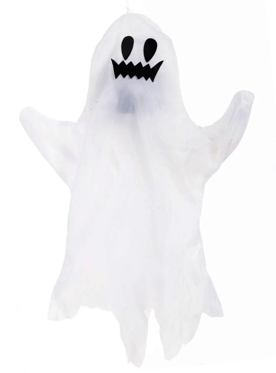 Hanging White Shaking Ghost Halloween Decoration