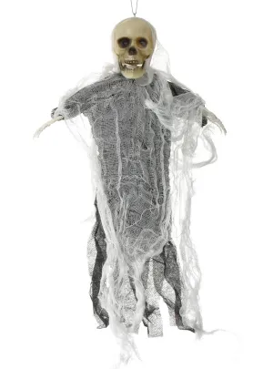 Hanging White Skeleton 40cm Halloween Decoration