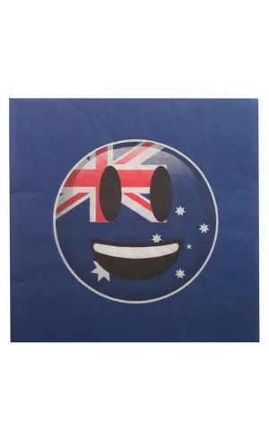 Happy Emoji Australian Novelty Napkins