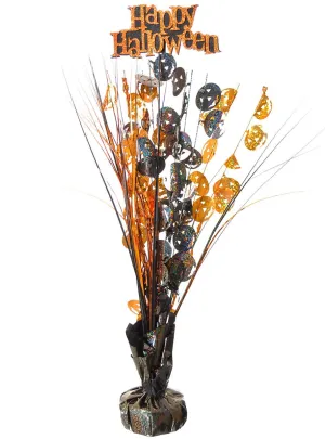 Happy Halloween Sparkly Orange Table Decoration