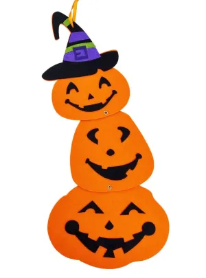 Happy Pumpkins Child Friendly Hanging Halloween Decoration