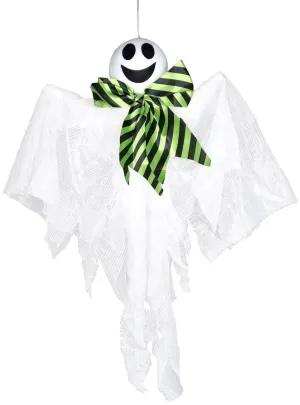 Happy White Ghost Hanging Child Friendly Halloween Decoration