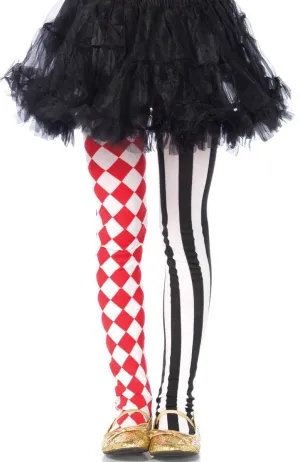 Harlequin Girls Pattern Tights