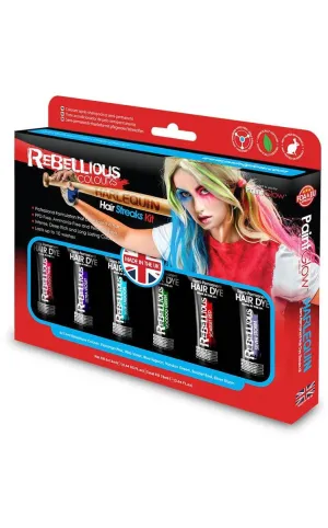 Harlequin Streaks 6 Colour Semi Permanent Hair Dye Kit