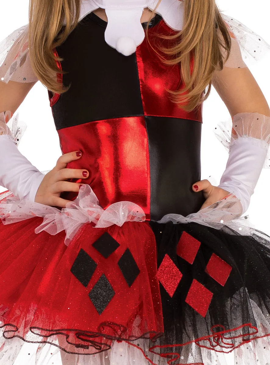Harley Quinn Deluxe DC Villain Girls Tutu Costume