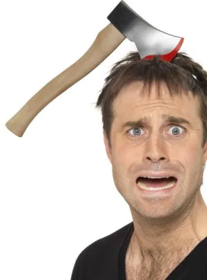 Hatchet Through The Head Halloween Accessory