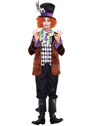 Hatter Madness Mens Wonderland Dress Up Costume