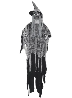 Haunted Grey Hanging Witch Halloween Decoration