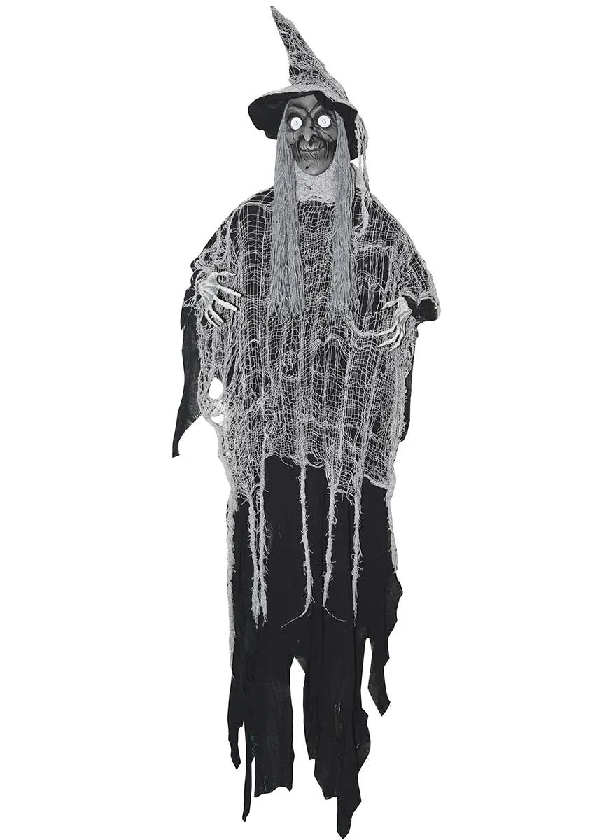 Haunted Grey Hanging Witch Halloween Decoration