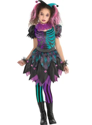 Haunted Harlequin Teen Girls Halloween Costume