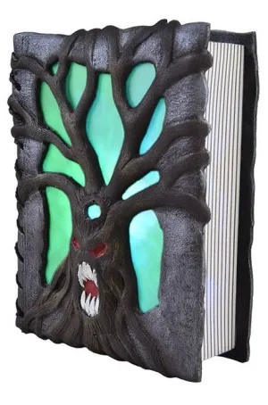 Haunted Spell Book Halloween Decoration with Lights and Sound