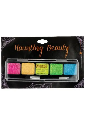 Haunting Beauty Neon Coloured Glitter Eye Shadow Palette