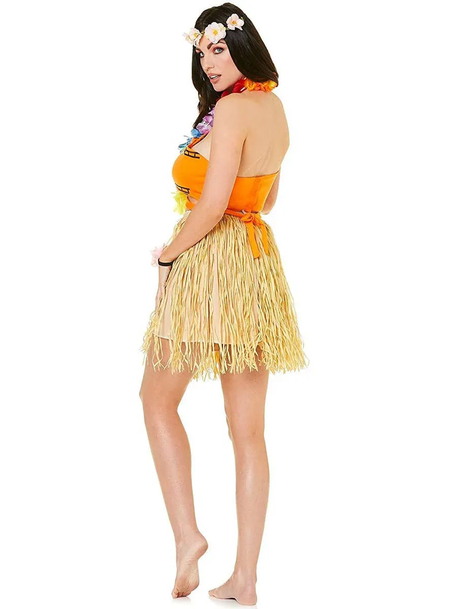 Hawaiian Luau Girl Womens Fancy Dress Costume