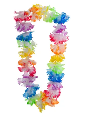 Hawaiian Rainbow Flower Lei Costume Accessory