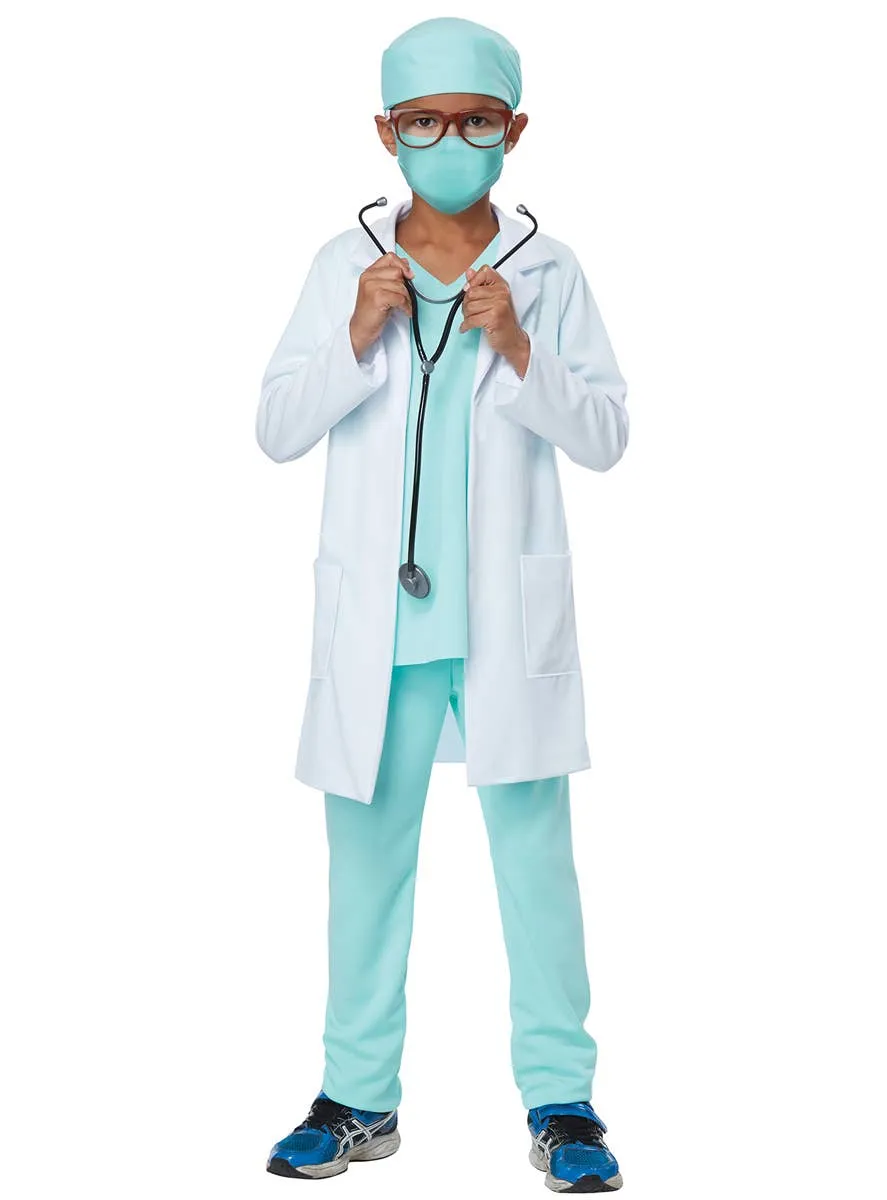 Health Care Hero Kids Surgeon Scrubs Costume