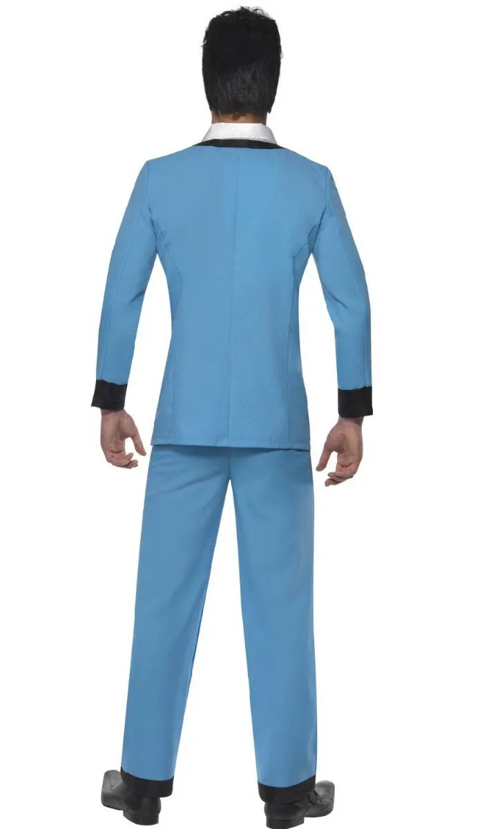 Heartthrob Teddy Boy Mens Blue 1950s Costume