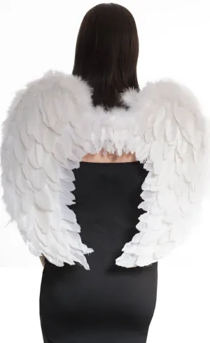 Heavenly Angel White Feather Costume Wings