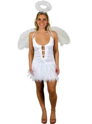 Heavenly Snow Angel Sexy Womens Dress Up Costume