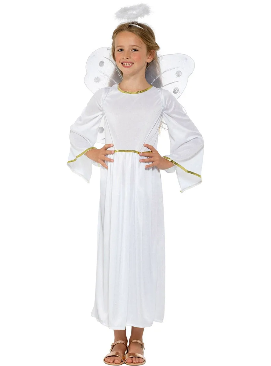 Heavenly White Angel Girls Costume