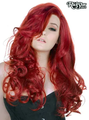 Henna Red Premium Lace Front Womens Curly Wig