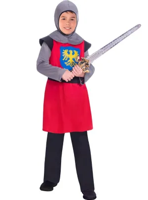 Heroic Red Knight Boys Medieval Costume