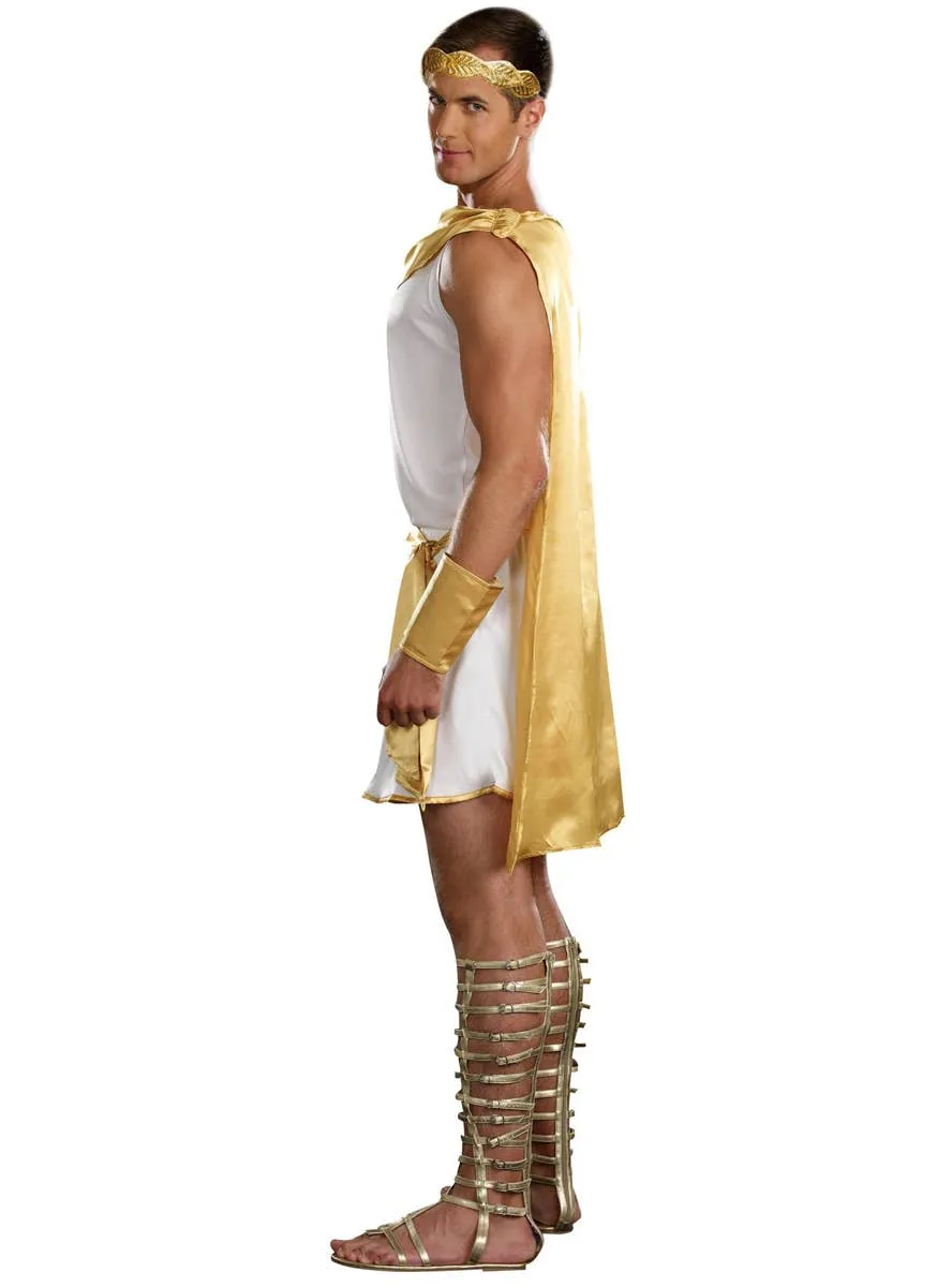 He's A God Mens Greek Toga Dress Up Costume
