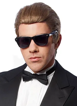 High Roller Mens Short Brown Costume Wig