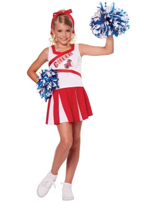 High School Cheerleader Girls Fancy Dress Costume