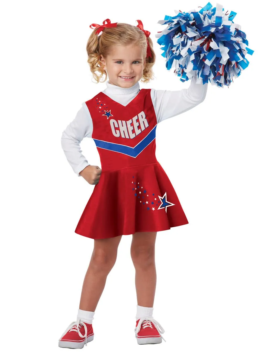 High School Cheerleader Toddler Girls Costume