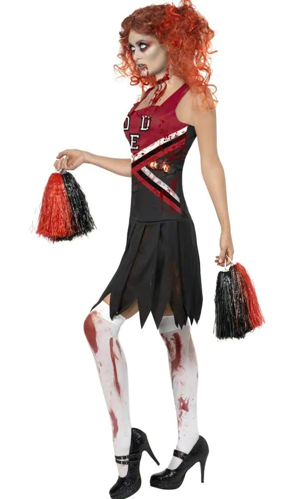 High School Horror Womens Zombie Cheerleader Costume